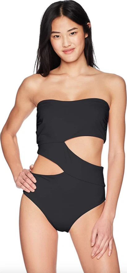 Volcom Simply Seamless One-piece Swimsuit Black Size S 0038