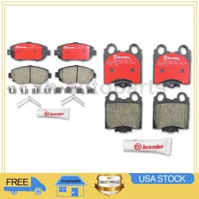 Compatível com 1998~2003 Lexus GS300 2X conjunto de pastilhas de freio a disco dianteiro traseiro Brembo - Imagem 1 de 3