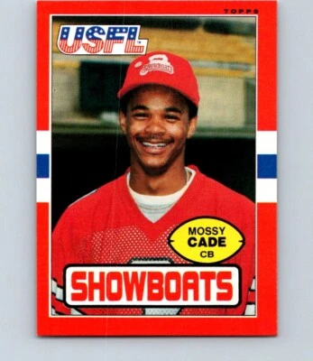 1985 TOPPS USFL FOOTBALL #67 MOSSY CADE                  NRMT/MT   HB - Image 1 of 2