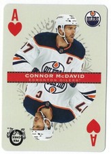 2021/22 O-Pee-Chee Playing Cards card# ACEHEARTS of Connor McDavid