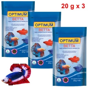 Fish Food Betta Optimum Fighting Micro Pellet High Nutritious Color Growth 20gx3 - Picture 1 of 7