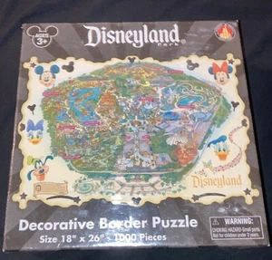 New Disneyland Park Decorative Border Puzzle, 18" x 26", 1000 Pieces!check pics! - Photo 1/10