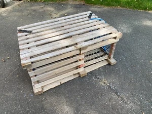A Vintage Wooden  Flat  Top  Lobster Trap from Maine - Picture 1 of 7