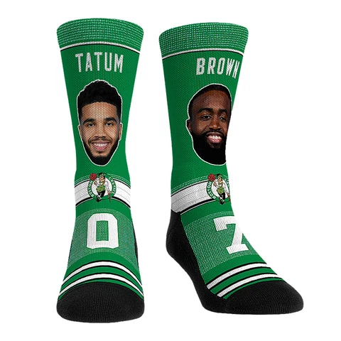 Rock Em Socks Jaylen Brown & Jayson Tatum Boston Celtics Teammates Player Crew Cover
