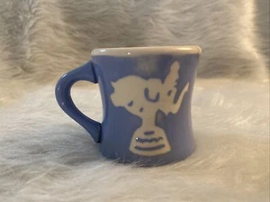 Vintage Harker Ware Pottery Blue Baby Kids Cup Mug Circus & Elephant Childs - Picture 1 of 5