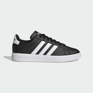 Adidas Men's Grand Court 2.0 Sneaker Black/white GW9196 - Picture 1 of 9