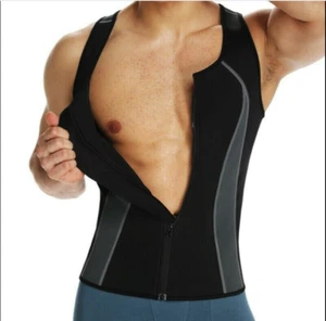Chaleco Entrenador de Cintura para Hombres BODY MODELADOR Sauna Sudor Prenda para el torso sin mangas Adelgazante Camisa Recortadora - Imagen 1 de 4