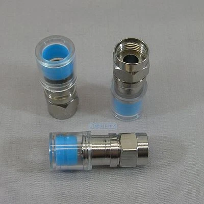 Stirling RG6 Click-Lock Push-On Compression Connectors - Package of 50 - Image 1 of 2