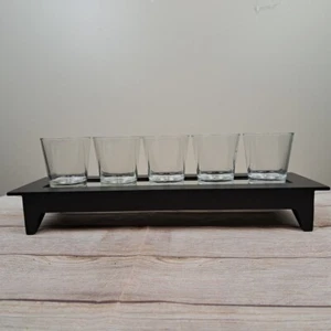 Bandeja de madera acabada expreso espejada votiva Wellington para el hogar artesanal decoración - Imagen 1 de 10