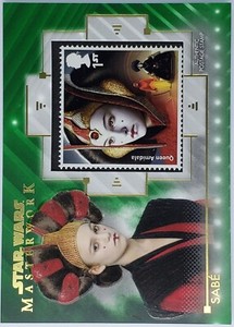 2020 Star Wars Masterwork Commemorative Stamp Relics Green Queen Amidala 70/99