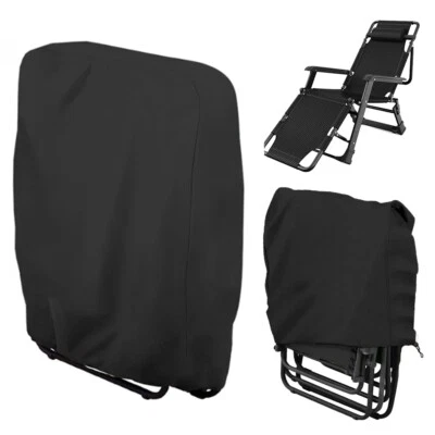 Large Outdoor Garden Folding Reclining Chair Cover Sun Lounger Waterproof Covers