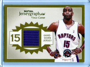Vince Carter 2003-04 Skybox Autographics JERSEYGRAPHICS GOLD Jersey /50 💎 - Picture 1 of 1