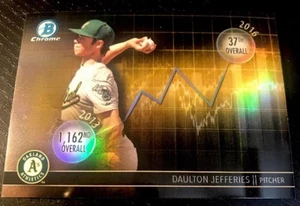 DAULTON JEFFERIES - 2016 Bowman Chrome Draft DRAFT DIVIDENDS #DDDJ - OAKLAND A’s - Picture 1 of 2