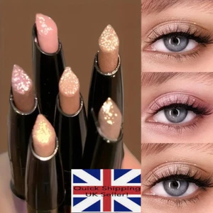 6 Colour Sparkling High Gloss Eyeshadow Stick Glitter Shimmering Pearly Eye Pen - Picture 1 of 19
