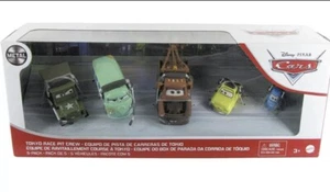 Disney Pixar Cars 5 Pack TOKYO RACE PIT CREW Metal Series 2021 Exclusive Walmart - Picture 1 of 1