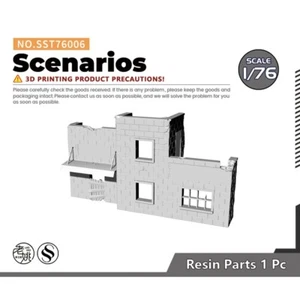 SSMODEL SST76006 1/76 Model Scenarios Ruins Wreckage Broken Wall - Picture 1 of 2