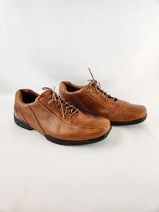 Scarpe eleganti Cole Haan da uomo taglia 10 Cognac Oxford grandi stringate casual punta quadrata - Foto 1 di 12