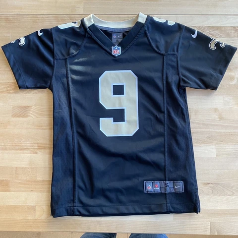 Nike On Field New Orleans Saints Drew Brees Football Jersey Youth Small S Black Cover