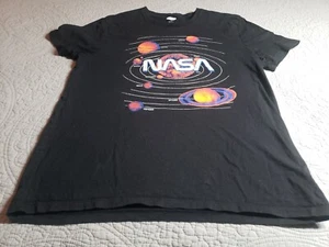 Old Navy NASA Space Planets Graphic T-shirt Sz L Chest 40" Length 26.5" GUC - Picture 1 of 6