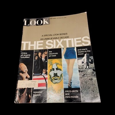 LOOK MAGAZINE DECEMBER 30 1969  Vol 33 #26 MLK Special Edition JFK Moon Skirts - Image 1 of 4