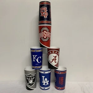 22oz Baseball Cups LA Dodgers Chicago Cubs Raiders Ohio State - Picture 1 of 12