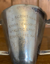 1954 Stancliffe Hall vintage silver plate trophy, loving cup