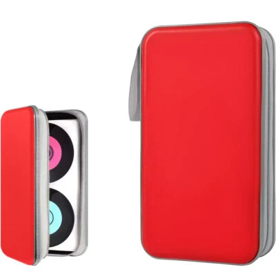 Disco Rojo CD DVD VCD Estuche de Transporte Soporte Almacenamiento Organizador Bolsa Álbum Coche Viaje Foto 1 de 4
