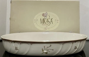 Mikasa Monticello 12-3/4” Bake & Serve Oval Baker Ultra Ceram UP277 Japan - Picture 1 of 12