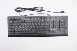 NEW Lenovo Model SK-8823 Slim Black Wired Computer Keyboard For PC W/ Mouse - Picture 1 of 3