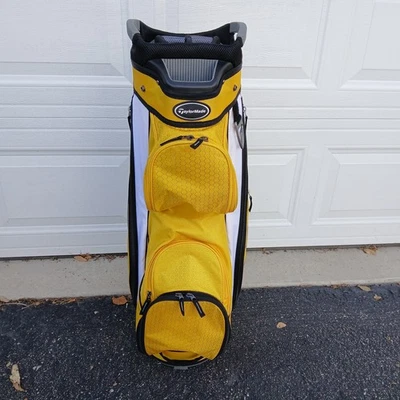 Bolsa de golf TaylorMade Select ST Cart amarillo blanco negro Foto 1 de 4