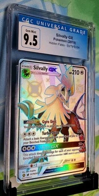 CGC Blue Label (10) Gem Mint 9.5 Silvally GX Pokémon Hidden Fates SV79/SV94 - Image 1 of 3
