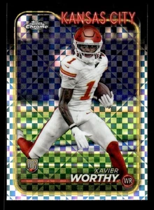 2024 Topps Chrome #208 Xavier Worthy - NrMt-NmMt *TedsCardShack* - Picture 1 of 2