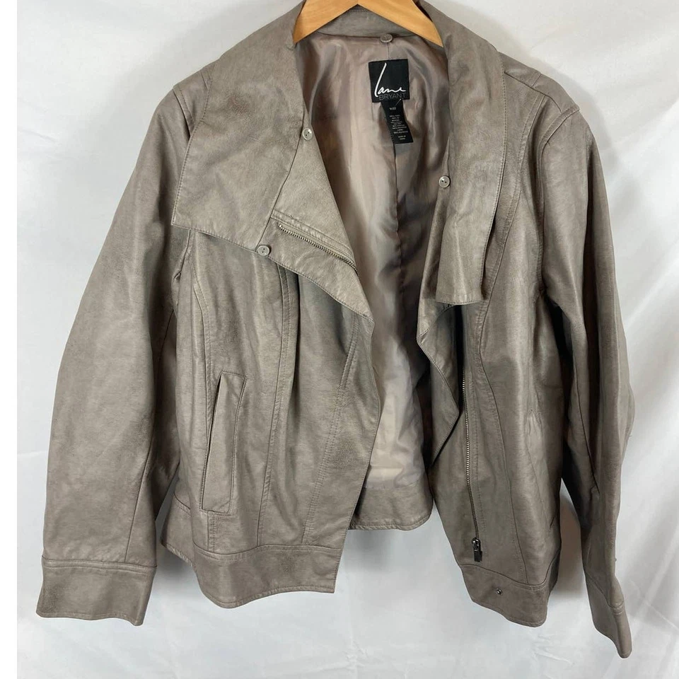 Lane Bryant Faux Leather Bomber Jacket Size 18/20 - Image 1 of 4