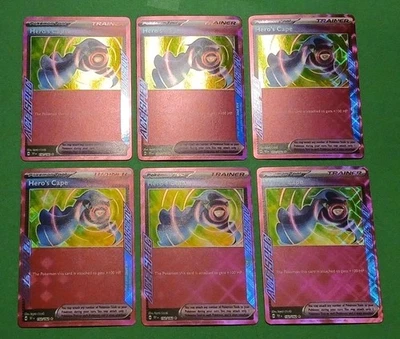 Pokemon Temporal Forces 6 Hero's Cape 152/162 Ace Spec Tool Cards - Image 1 of 4