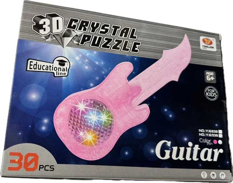 JOB LOT X 20 RESELLER BUNDLE - 3D Crystal light guitar puzzle STARTING AT 99P!! - Image 1 of 1