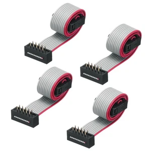 Cavo a nastro piatto filo IDC connettore FC/FD tipo A 10 pin lunghezza 0,2 m, 4 pezzi - Foto 1 di 5