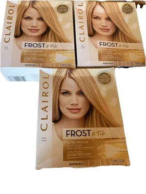 3 PackClairol Frost and Tip Ultra Precise Kit- Light Blonde to Medium Brown Hair - Image 1 of 4