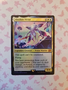 Mtg Absolute Virtue Prerelease Card Foil - Foto 1 di 3