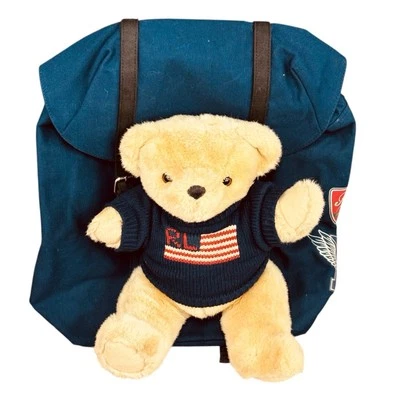 Polo Ralph Lauren USA Flag Bear Plush Custom Backpack  - Image 1 of 4