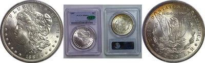 1887 Morgan Dollar   PCGS MS-66+ CAC - Image 1 of 3