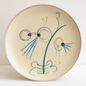 Hael Werkstätten 3 Teller handbemalt Keramik Heymann Stempelmarke um 1930 - Picture 1 of 7