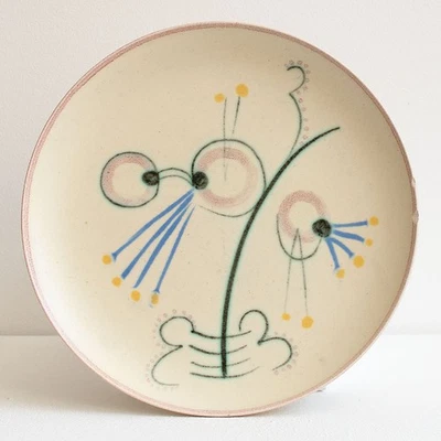 Hael Werkstätten 3 Teller handbemalt Keramik Heymann Stempelmarke um 1930 - Bild 1 von 4