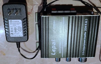 Lepai LP-2020A+ класс T Hi-Fi стерео цифровой усилитель с источником питания - Изображение 1 из 4