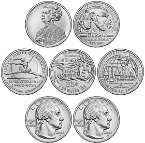 💰2023 P/D American Women Quarters - Set 2023 of 10 coins - UNC - US Mint - Picture 1 of 12
