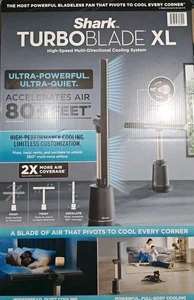 Shark TurboBlade XL Bladeless Tower Fan/ Model  TF200 Black New - Picture 1 of 2