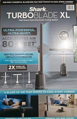 Ventilador de torre sin aspas Shark TurboBlade XL/modelo TF200 negro nuevo Foto 1 de 2