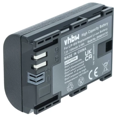 VHBW Batterie pour Canon EOS R6 Mark II 90D R R7 Ra 80D R5 C R5 R6 1300mAh 7,4V