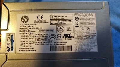 Genuine HP DPS-460DB-5 A Desktop 460W Switching PSU Power Supply Unit 633187-003 - Image 1 of 3