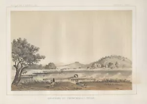 1853 (1856)   "Crossing the Chowchillas River"" - Picture 1 of 2