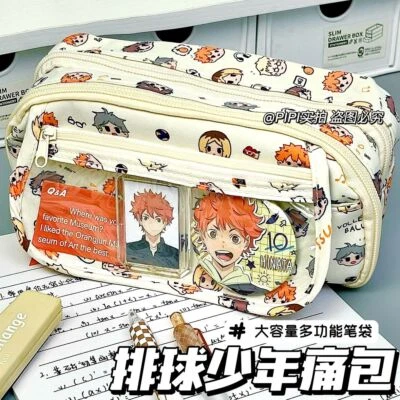Haikyuu!! Shoyo Hinata Federtasche Schreibwaren Federmäppchen Anime fein Geschenk Cosplay - Bild 1 von 4